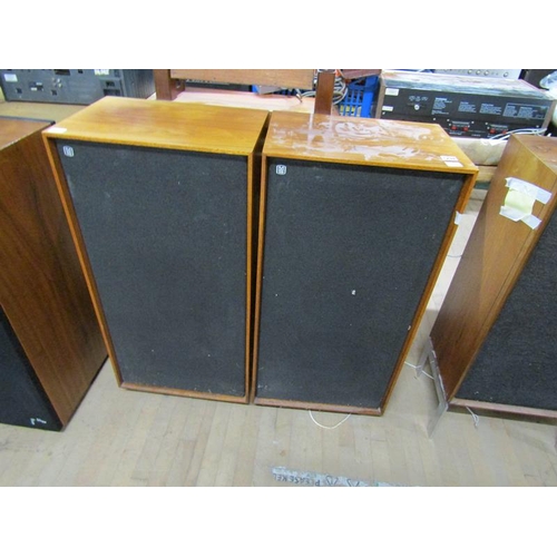 1294 - PAIR OF M&S STANDING SPEAKERS 90cms OVERALL