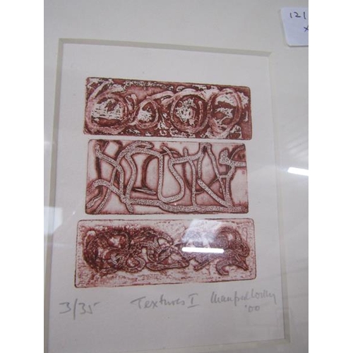 119 - FRAMED LIMITED PENCIL SIGNED ETCHINGS - ABSTRACT MANFRED WELLING