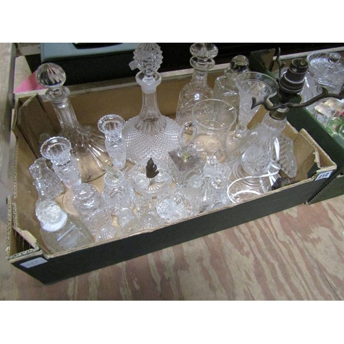 212 - TWO BOXES CRYSTAL GLASSWARE TO INC. SHIPS DECANTERS, LAMP