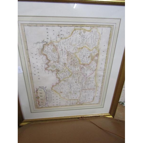 312 - QTY OF FRAMED MAPS