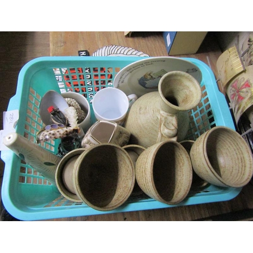 71 - STUDIO POTTERY GOBLETS, JUG ETC