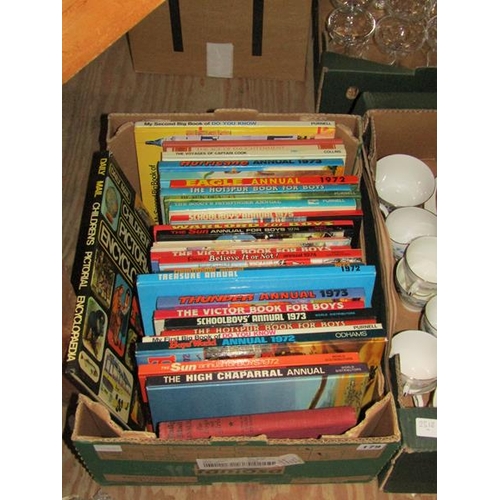 VINTAGE ANNUALS, BOYS WORLD , THUNDER ETC.