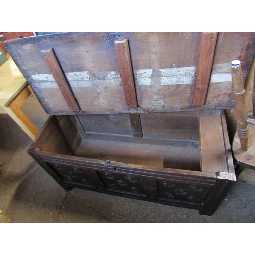 742 - 18c OAK COFFER