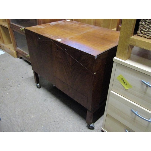 764 - 1970s FLAME MAHOGANY CELLARETTE CABINET