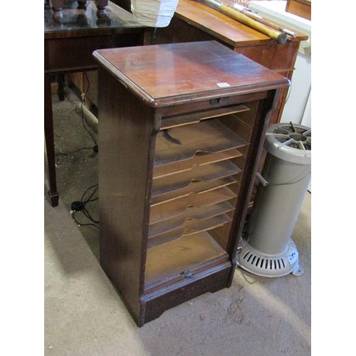 848 - TAMBOUR FRONTED CABINET