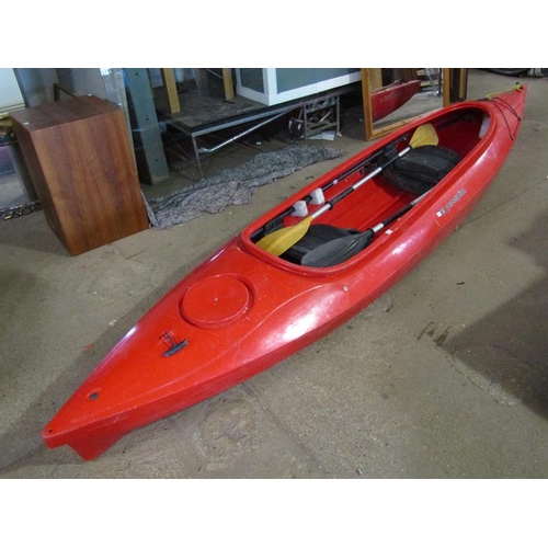 713 - PERCEPTION RED DOUBLE KAYAK