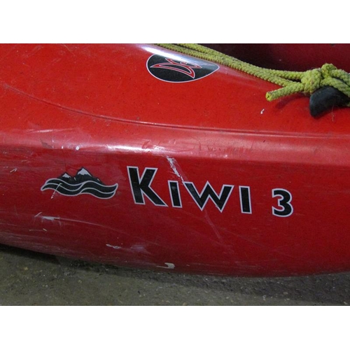 713 - PERCEPTION RED DOUBLE KAYAK