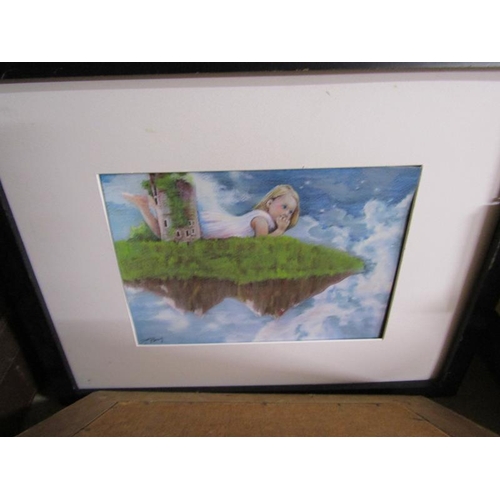 415 - QTY OF FRAMED AND UNFRAMED ARTWORK