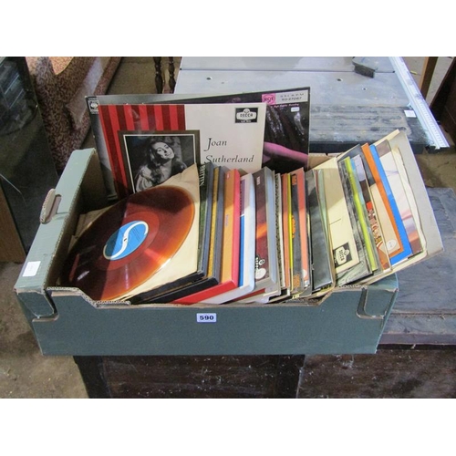 590 - BOX OF MIXED RECORDS