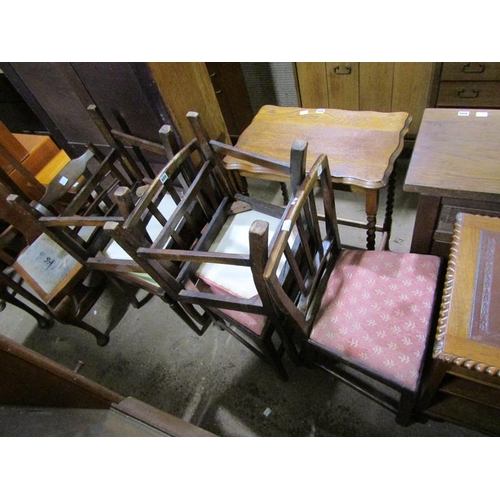 600 - FIVE GEORGIAN DINING CHAIRS