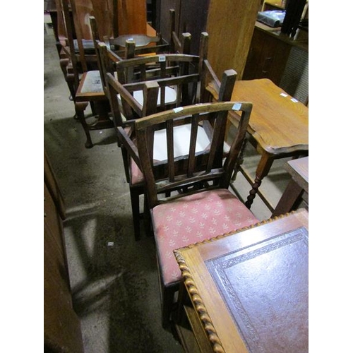 600 - FIVE GEORGIAN DINING CHAIRS