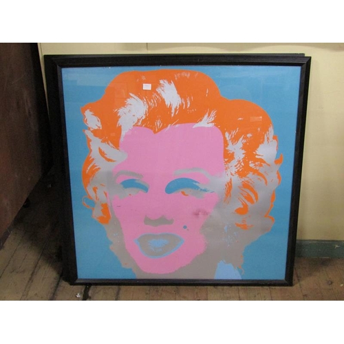 1010 - AFTER ANDY WARHOL - FOUR COLOURED PRINTS - MARILYN MONROE, EACH 90CM X 90CM