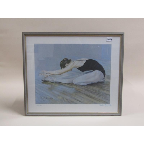 1013 - PHILIP MENINSKY - BALLET DANCER, LIMITED EDITION COLOURED PRINT, F/G, 35CM X 44CM