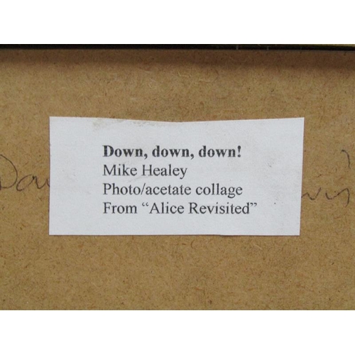 1018 - MIKE HEALEY - FALLING DOWN THE RABBIT HOLE, DOWN DOWN DOWN FROM ALICE RE-VISITED. A PHOTO ACETATE CO... 