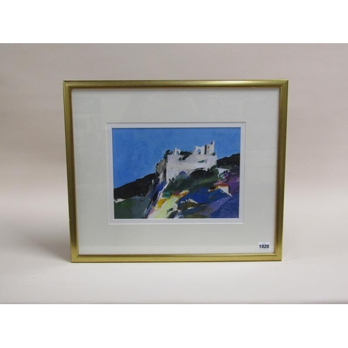 1020 - DONALD HAMILTON FRASER RA - STUDY QUILLAN PYRANEES.  OIL ON BOARD.  INFORMATION TO REVERSE.  FRAMED ... 