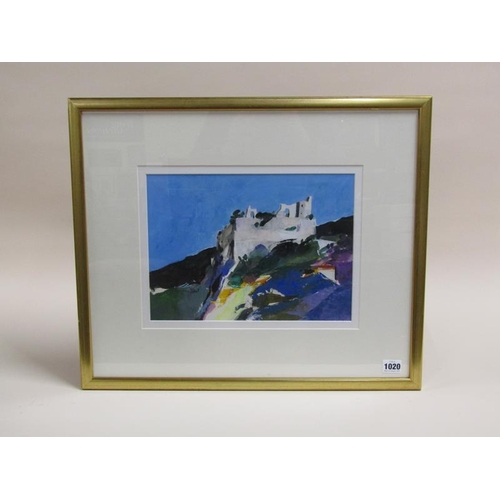 1020 - DONALD HAMILTON FRASER RA - STUDY QUILLAN PYRANEES.  OIL ON BOARD.  INFORMATION TO REVERSE.  FRAMED ... 