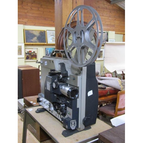 1103 - BOLEX 421 PROJECTOR ON STAND, PROJECTOR 42CM H AND REELS