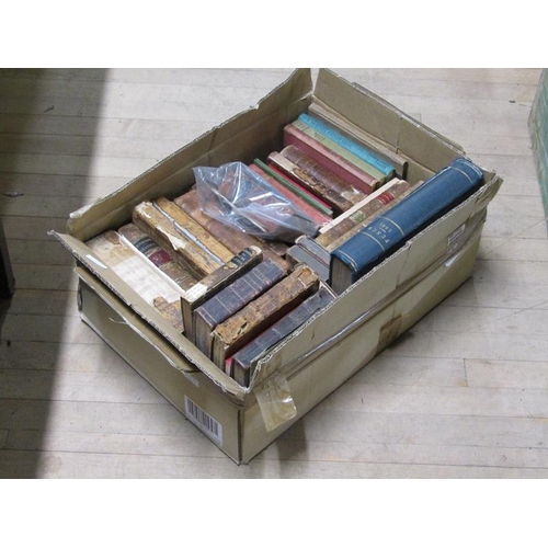 1113 - ANTIQUE LEATHER BOUND BOOKS AND OTHERS