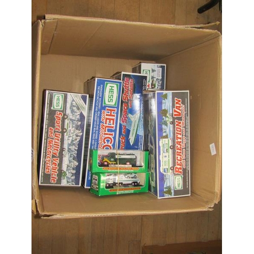 1116 - BOXED TOYS AND DIECAST MODEL VEHICLES TO INCL TOY TRUCK AND SPACE SHUTTLE