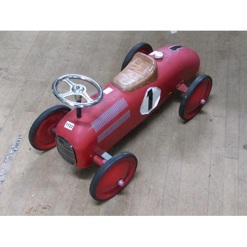 1122 - CHILDS MODEL PUSH ALONG RACING CAR