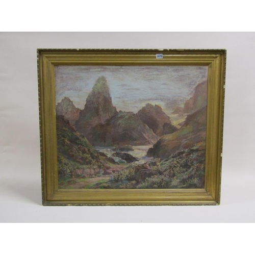 1070 - GARSTON COX - KYNANCE COVE, SIGNED, OIL ON CANVAS, FRAMED, 63CM X 76CM