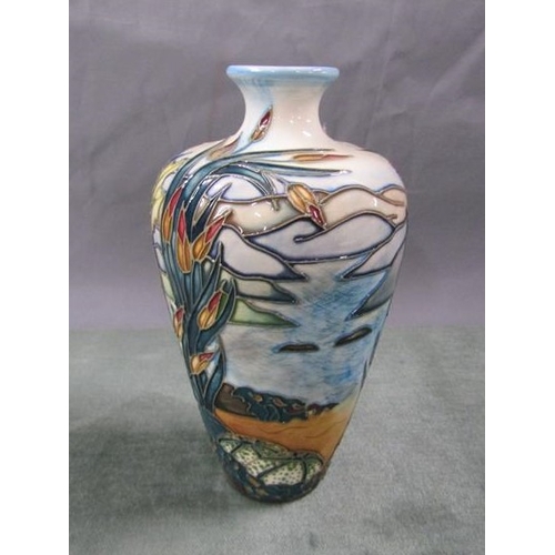 1574 - MOORCROFT BALUSTER VASE, C.1998, 16CM H