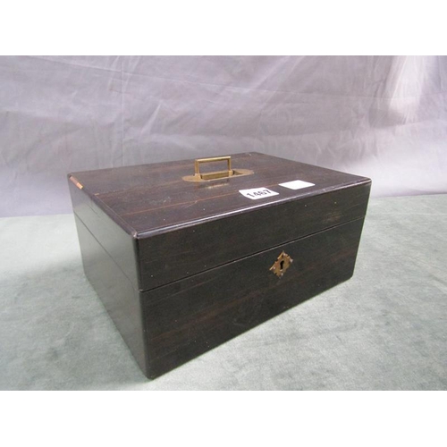 1467 - WOODEN JEWEL BOX AND CONTENTS