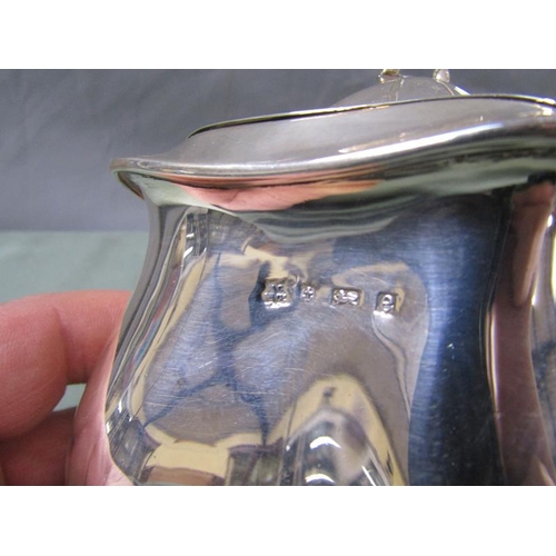 1477 - SILVER TEA CADDY 9.5oz 15cms W