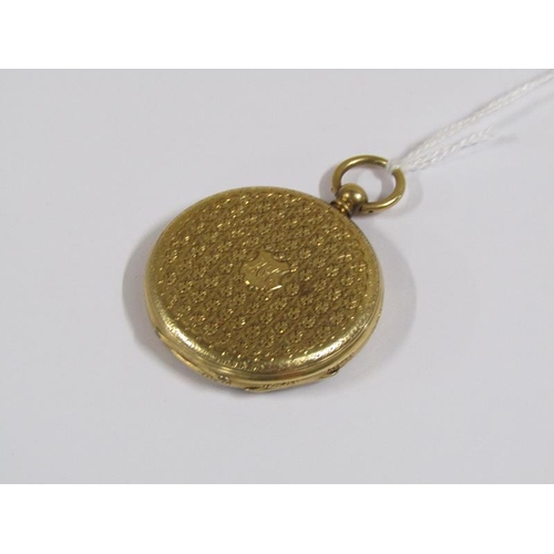 1245 - 18CT GOLD CASED POCKET WATCH