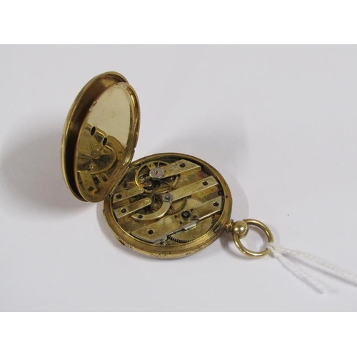 1245 - 18CT GOLD CASED POCKET WATCH