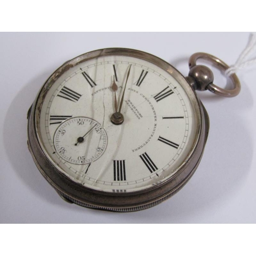 1246 - BRADFORD SILVER CASED POCKET WATCH