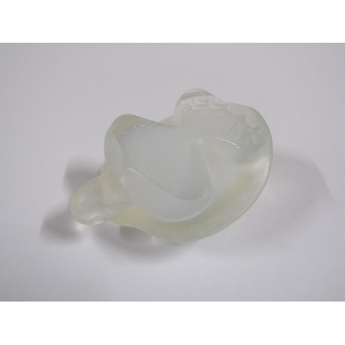 1247 - LALIQUE OPALESCENT GLASS TORTOISE, SIGNED 'LALIQUE FRANCE' ON BASE, 7.5CM L