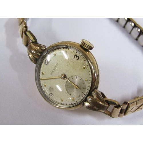 1261 - 9ct GOLD CASED LADIES WATCH TOGETHER WITH ANOTHER