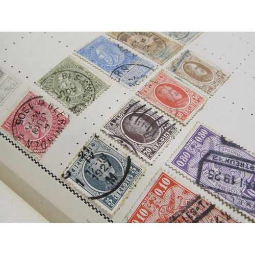 1295 - THREE ALBUMS OF EARLY 20C POSTAGE STAMPS