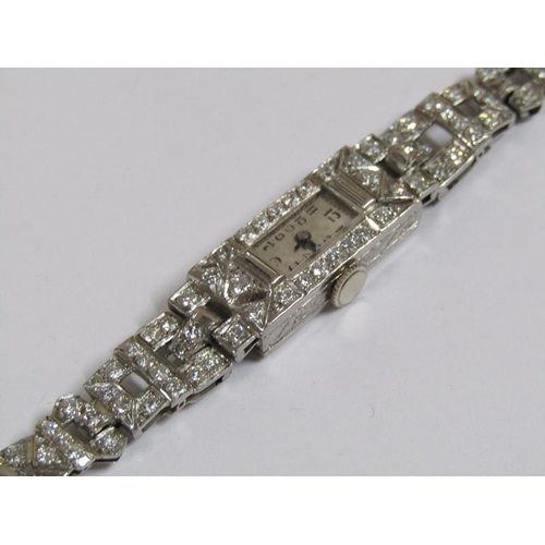 1346 - WHITE GOLD DIAMOND SET LADIES WATCH