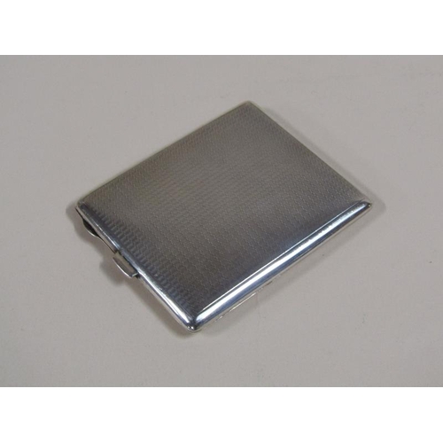 1360 - SILVER ENGINE TURNED CIGARETTE BOX, 3.4ozt