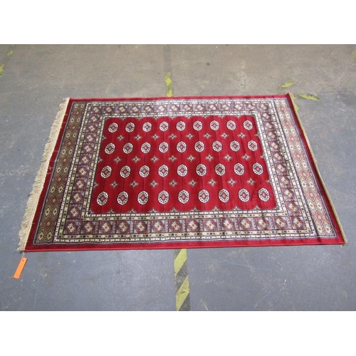 1741 - REED GROUND KASHMIR BOKHARA DESIGN, 170CM X 120CM