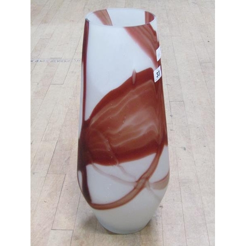 33 - ART GLASS VASE