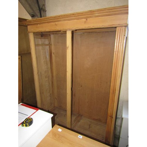 721 - 19c PINE WARDROBE