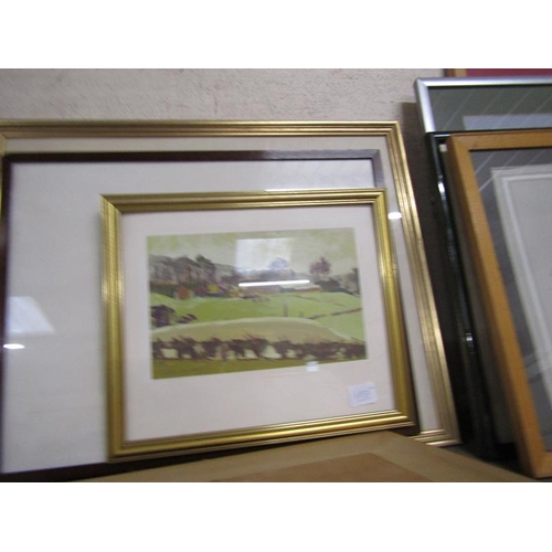 151 - FRAMED OILS, PRINTS AND WATERCOLOURS