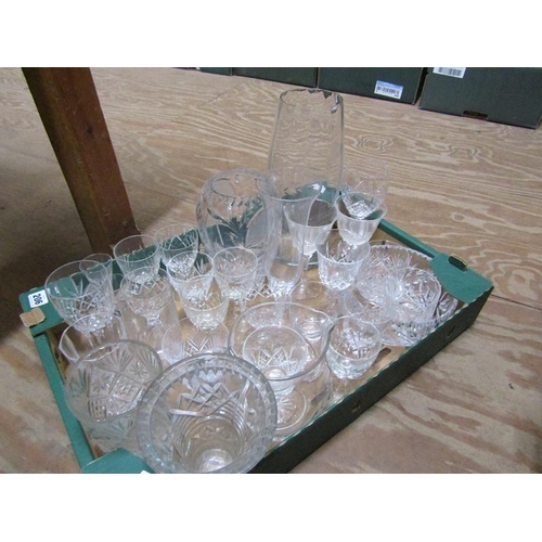 206 - CRYSTAL GLASSWARE TO INCL STEM GLASSES