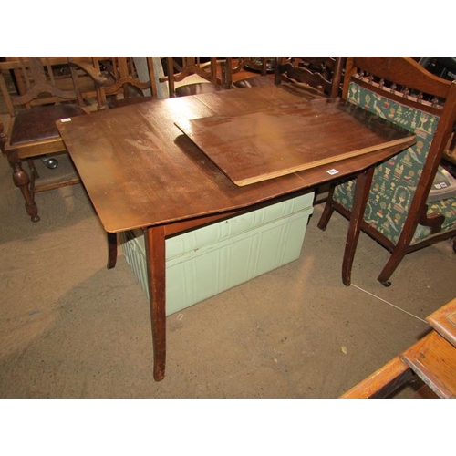 595 - TEAK EXTENDING DINING TABLE