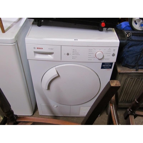 603 - BOSCH TUMBLE DRYER