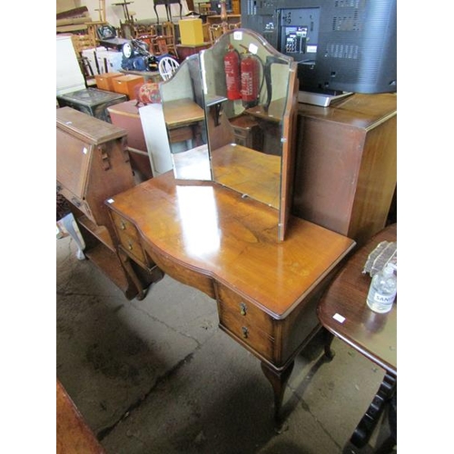 727 - WALNUT VENEERED DRESSING TABLE