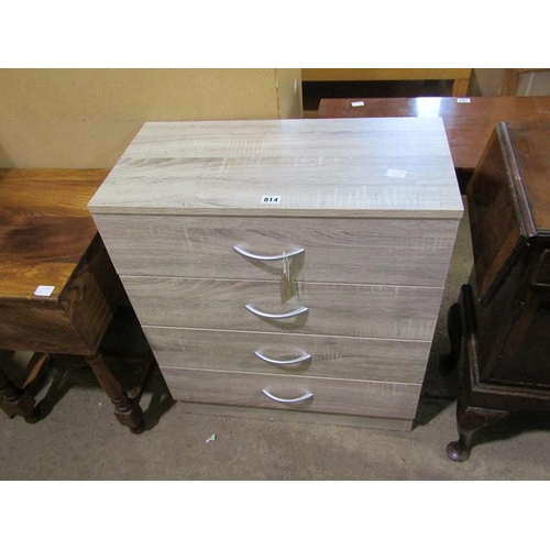 814 - FOUR DRAWER CHEST