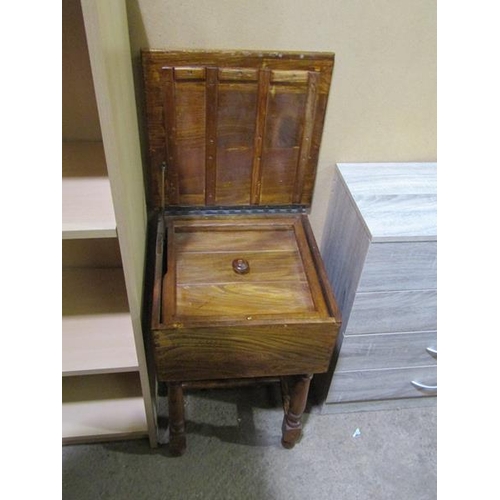 815 - OAK SEWING BOX