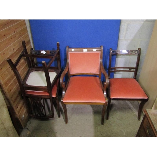 886 - FOUR MISC. CHAIRS