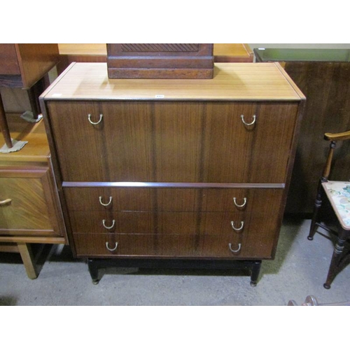 892 - TEAK DRINKS CABINET