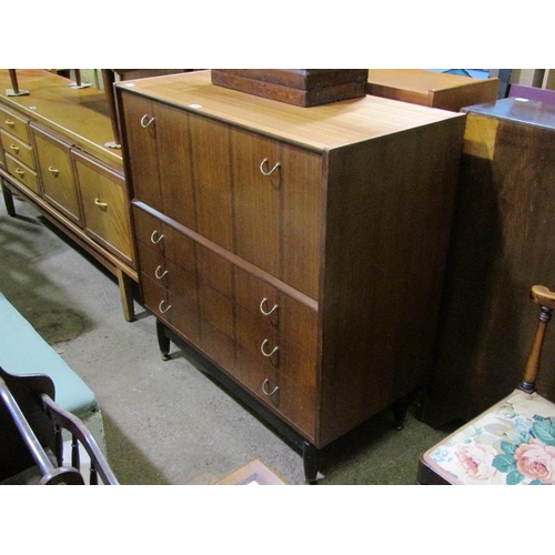 892 - TEAK DRINKS CABINET