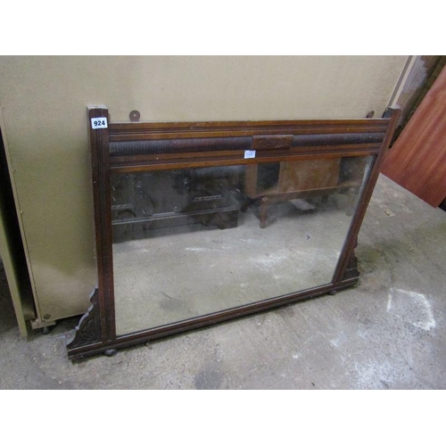 924 - VICTORIAN OVER MANTEL MIRROR